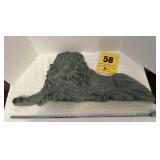 Cast aluminum decorative lion wall hanging piece