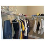 Upstairs closet, clean out
