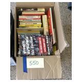 Old paperback books, including mad books