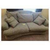 Bench craft couch located upstairs