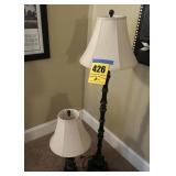 Matching pair of lamps one tall one