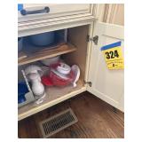Under the counter, clean out, bring your own