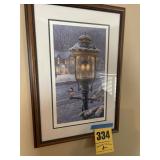 Framed picture Snow scene