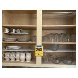 Kitchen shelf, clean out, miscellaneous
