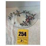 Fruit pattern, serving glass dish