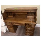 Roll top desk 50 inches wide 45 inches tall 23
