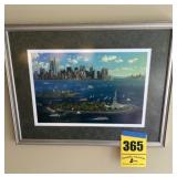 Ellis Island framed picture upstairs