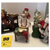 5 Santas including Norman Rockwell Saturday
