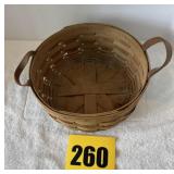 Longaberger double handle basket