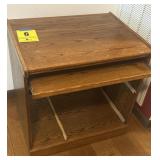 Large printer stand with sliding drawer/shelf