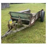 Farm trailer, former manure spreader built in