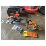 STIHL MS 290  chainsaw with extra chains and