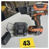 Rigid drill with battery and charger 18 volt