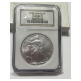2002 liberty Eagle 1 ounce find silver MS 69