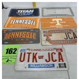 University of Tennessee car tags and Tennessee
