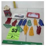 Coca-Cola items and cookie cutters