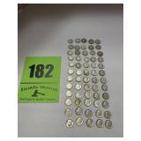 60) silver dimes