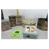 (6) collector tins