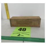 Wooden cheddar cheese box