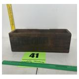 Blue label American cheese wooden box sign