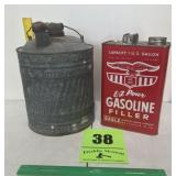 (2) Metal gas cans