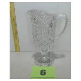 Vintage lead Crystal pitcher very nice