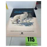 Large 1984 North American wildlife calendar