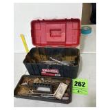 Craftsman toolbox with miscellaneous tools