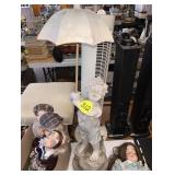 Boy w/Umbrella Lawn Ornament