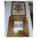 On Wisconsin & Oak Frame Picture
