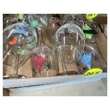 (2) Boxes Painted Wine Glasses