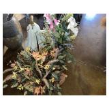 Gourd, Floral Vase & Duck Arrangement