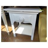 White Night Stand w/Drawer