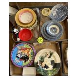 (3) Boxes Currier & Ives, Mickey Mouse & Misc.