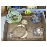 Fenton Basket & Misc. Items