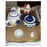 USSR Teapot & Sugar & Assorted Teapots