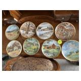 (8) Eric Sloane American Countryside Plates Danbur
