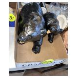 (2) Wood Bears