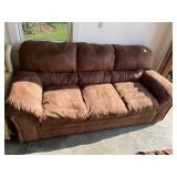 Brown Fabric Couch 88 Inches Long