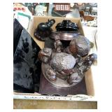 Wood Pedestals & Figurines