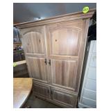 4 Door Entertainment Armoire (66 Inch x 46 Inch x