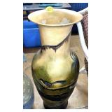 36 Inch Bird Decorated Floor Vase