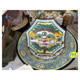 Large Oriental Tray & Plaque