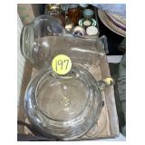 Glass Pitcher & Turtle Bowl