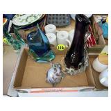 (3) Pieces of Art Glass