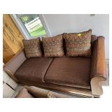 Couch with Wood Trim 85 Inches Long (Matches Lots