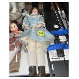 Armand Marseille 27 Inch Bisque Doll w/Kid Leather