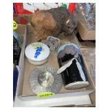 Bison, Vase, Powder Jar & Misc.