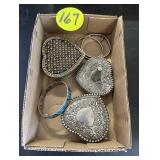 Silver Bracelet & Assorted Jewelry Items