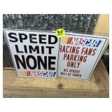 (2) Nascar Signs